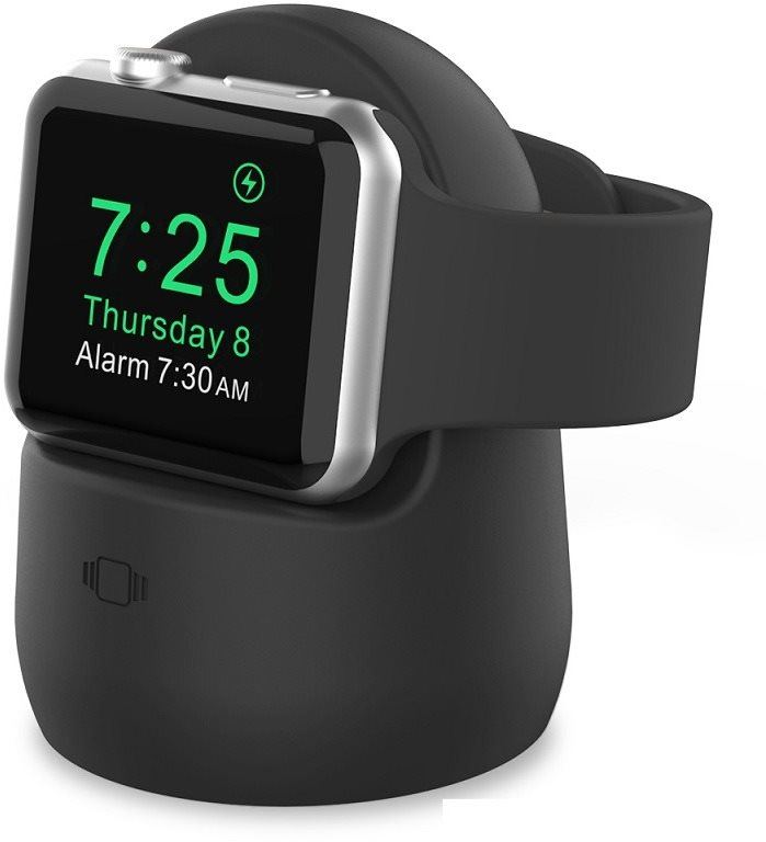 Stojan na hodinky AhaStyle silikonový stojan pro Apple Watch černý