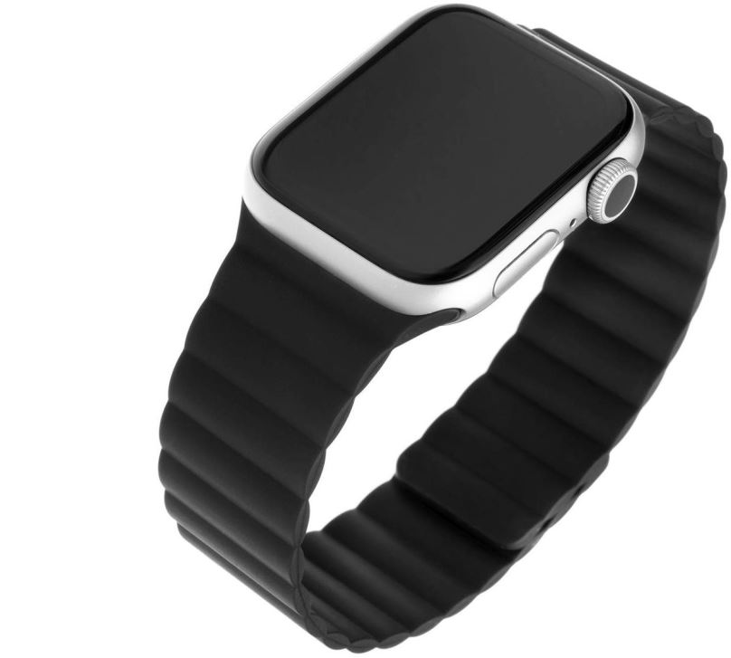 Řemínek FIXED Silicone Magnetic Strap pro Apple Watch 38/40/41mm černý