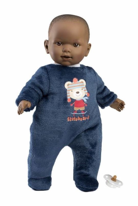 Panenka Llorens 14247 Baby Zareb - realistická panenka s měkkým látkovým tělem - 42 cm