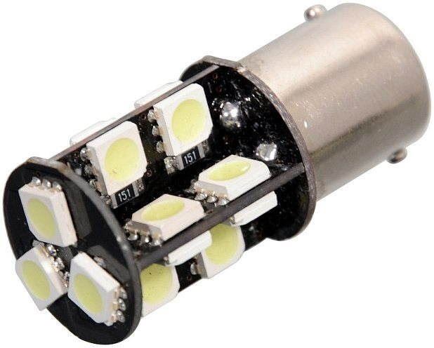 LED autožárovka COMPASS 19 SMD LED 12V Ba15S bílá