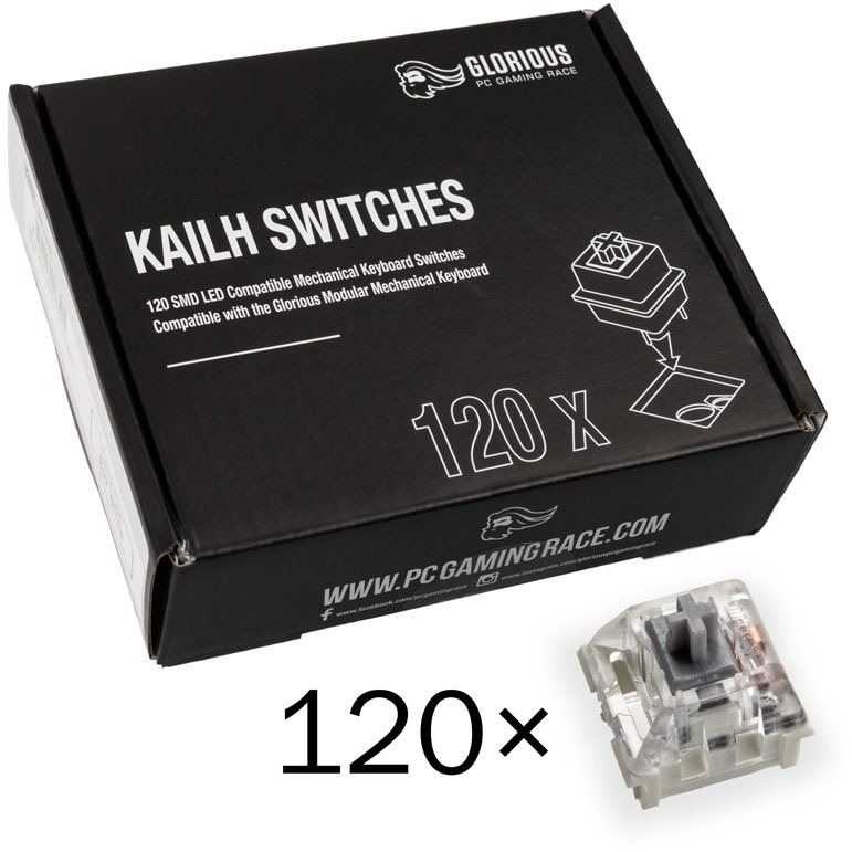 Mechanické spínače Glorious PC Gaming Race Kailh Speed Silver Switches 120