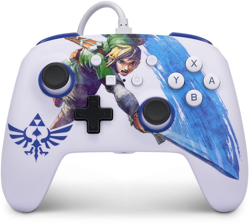 Gamepad PowerA Enhanced Wired Controller for Nintendo Switch - Master Sword Attack