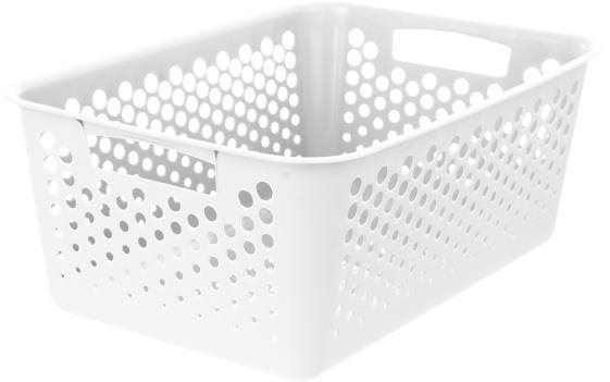 Úložný box ORION Košík UH Art 36,5x25,5x14,5 cm bílá
