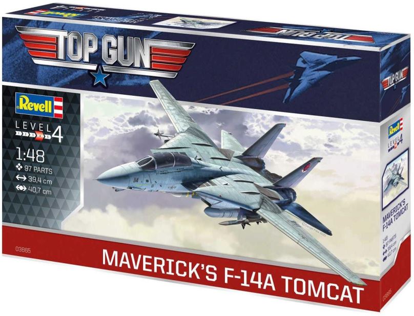 Model letadla Plastic ModelKit letadlo 03865 - Maverick's F-14A Tomcat ‘Top Gun’