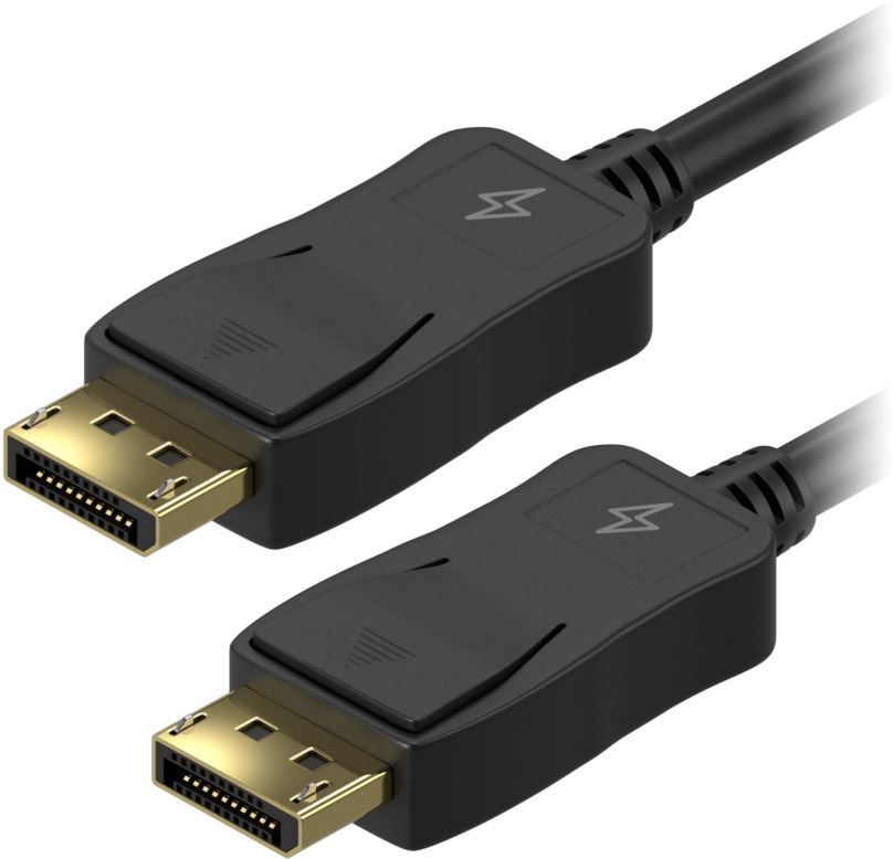 Video kabel AlzaPower Core DisplayPort 1.2 4K stíněný 3m černý