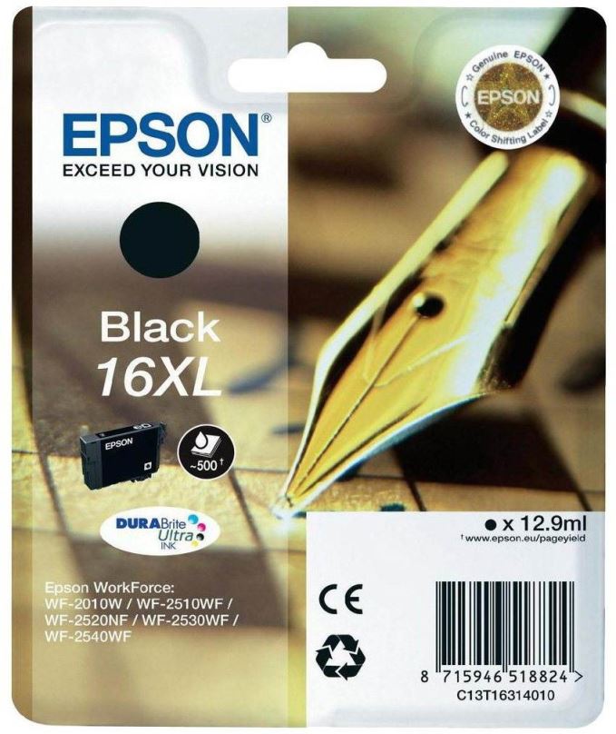 Cartridge Epson T1631 černá 16XL