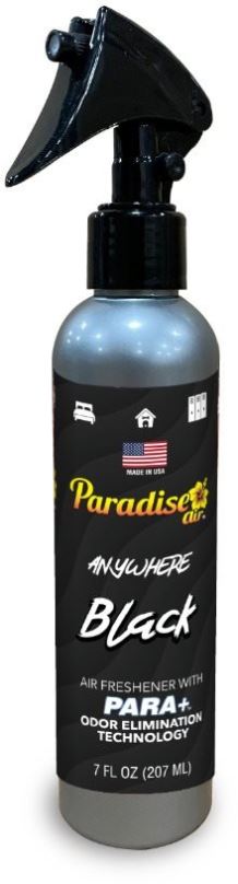 Osvěžovač vzduchu Paradise Air Anywhere Odor Eliminator Spray 207 ml vůně Black