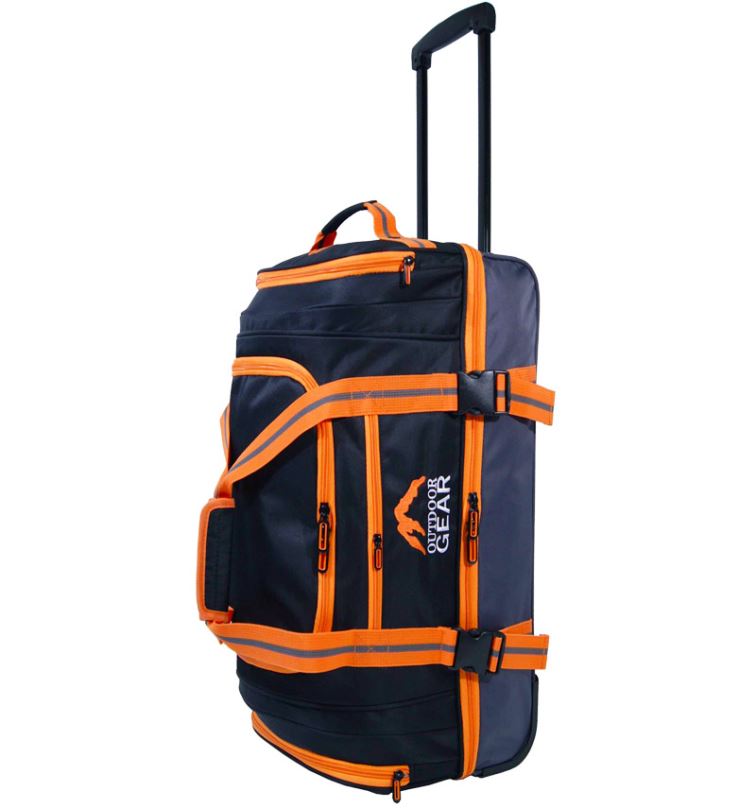 Cestovní taška na kolečkách GEAR T-805/26" - černá/oranžová