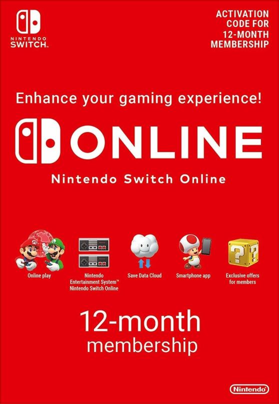 Dobíjecí karta 365 Days Switch Online Membership (Individual) - Nintendo Switch Digital
