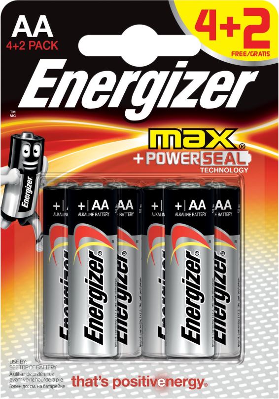 Jednorázová baterie Energizer Max Tužka AA