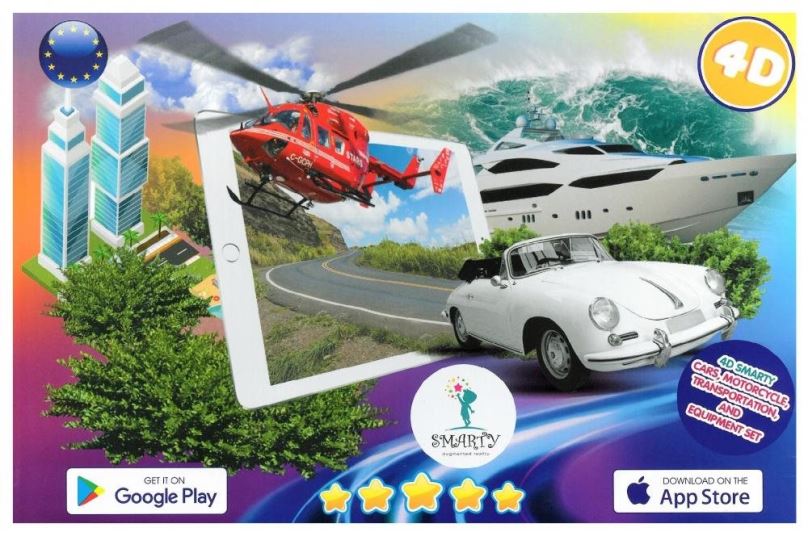 Interaktivní hračka SMARTY 4D interaktivní karty Auto-moto transport a technika