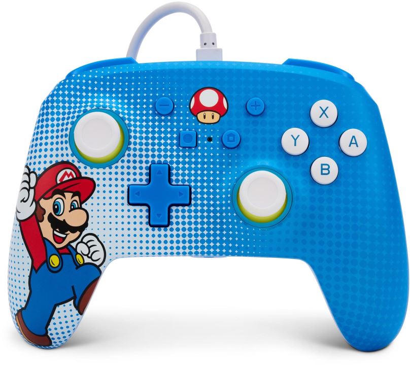 Gamepad PowerA Enhanced Wired Controller for Nintendo Switch - Mario Pop Art