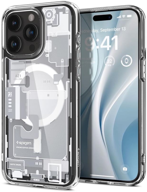 Kryt na mobil Spigen Ultra Hybrid MagSafe Zero One White iPhone 15 Pro
