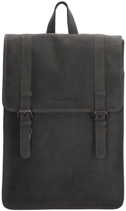 Batoh na notebook H&S Batoh Sande z pravé kůže na notebook 15,6" černý