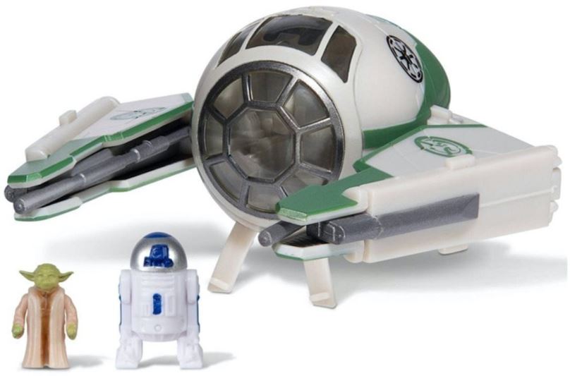 Figurky Star Wars - Small Vehicle - Jedi Starfighter - Yoda