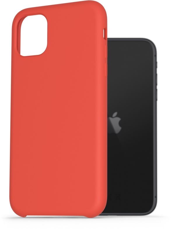 Kryt na mobil AlzaGuard Premium Liquid Silicone Case pro iPhone 11 červené