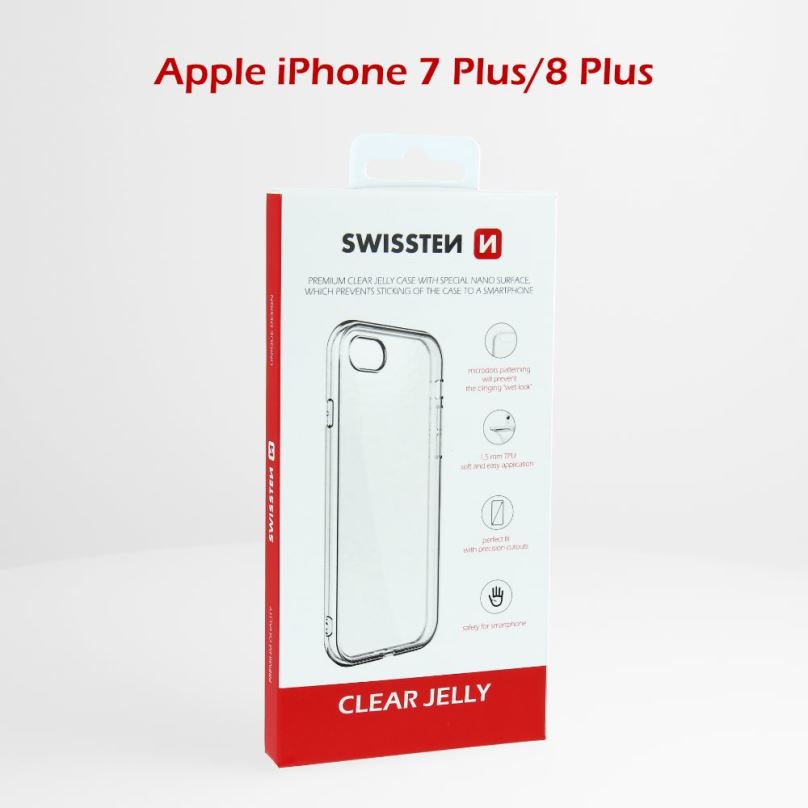 Kryt na mobil Swissten Clear Jelly pro Apple iPhone 7 plus/8 plus