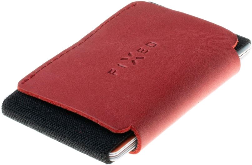 Peněženka FIXED Smile Tiny Wallet se smart trackerem FIXED Smile PRO červená