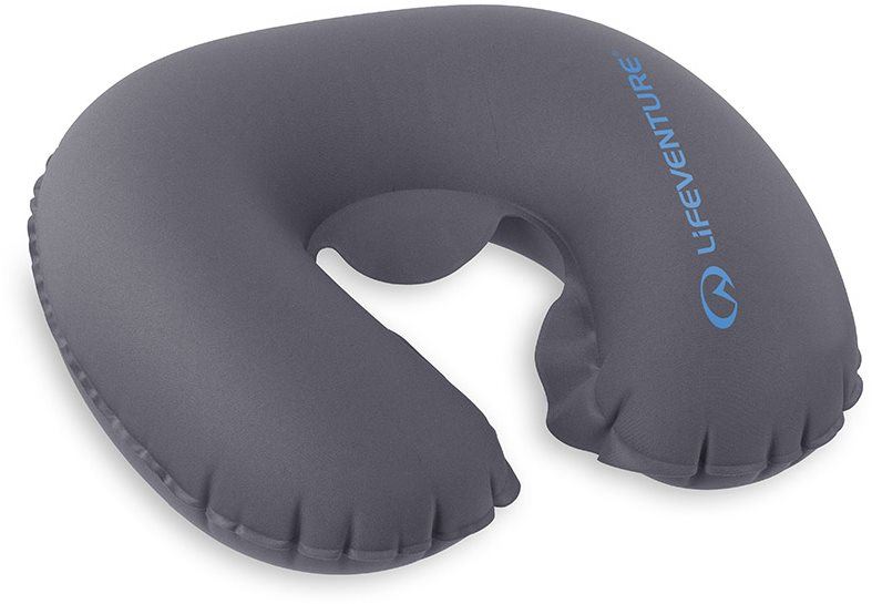 Cestovní polštářek Lifeventure Inflatable Neck Pillow grey