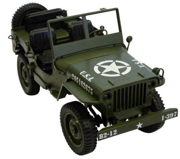 RC auto Legendární Jeep Willys 1:12 zelený