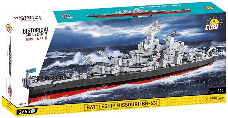 Cobi 4837 Americká bitevní loď USS Missouri BB-63