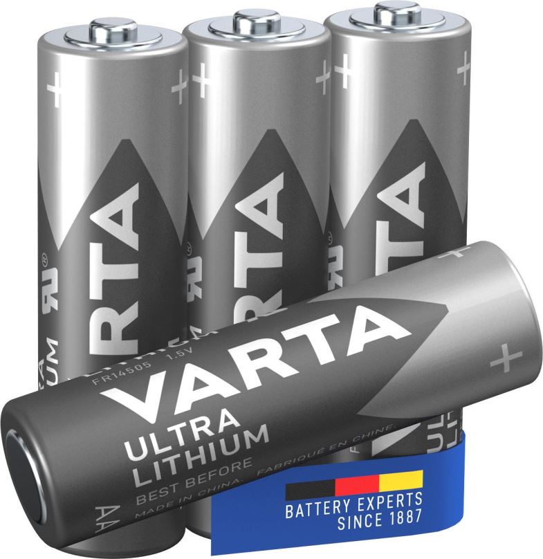 Jednorázová baterie VARTA lithiová baterie Ultra Lithium AA 4ks