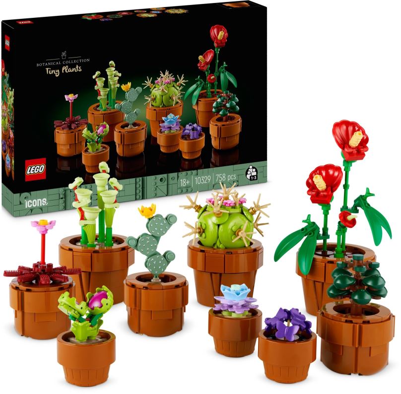 LEGO stavebnice LEGO® Icons 10329 Miniaturní rostliny