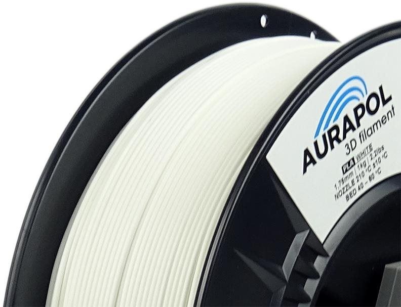 Filament AURAPOL PLA HT110 3D Filament Bílá 1 kg 1,75 mm