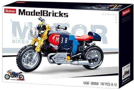 Stavebnice Sluban Model Bricks M38-B0958 Motorka Café racer