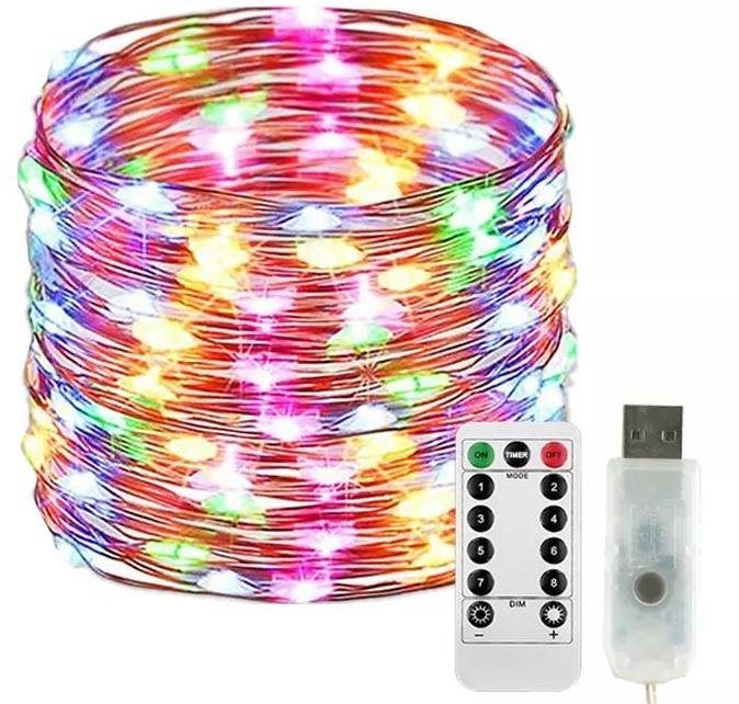 Vánoční osvětlení X-Site LED světelný řetěz TXD-001 5 m barevný