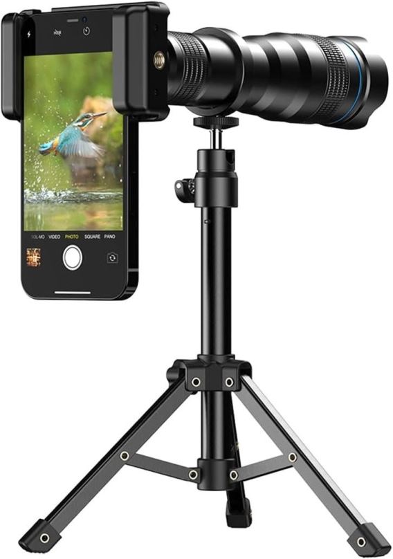 Objektiv pro mobilní telefon Apexel 36X Telescope Lens with Extendable Tripod
