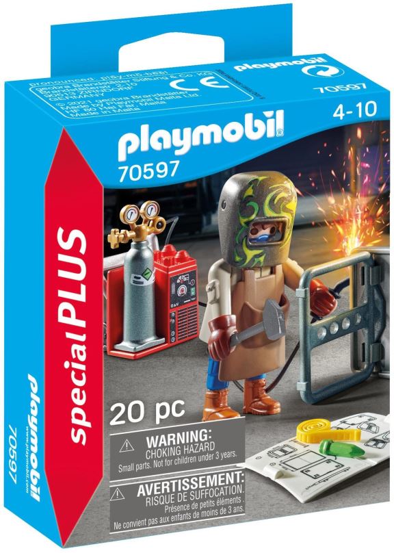 Figurka Playmobil 70597 Svářeč s vybavením
