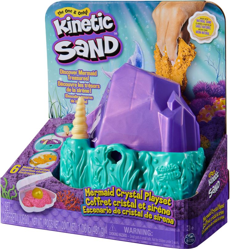 Kinetický písek Kinetic Sand Korálový útes velká hrací sada