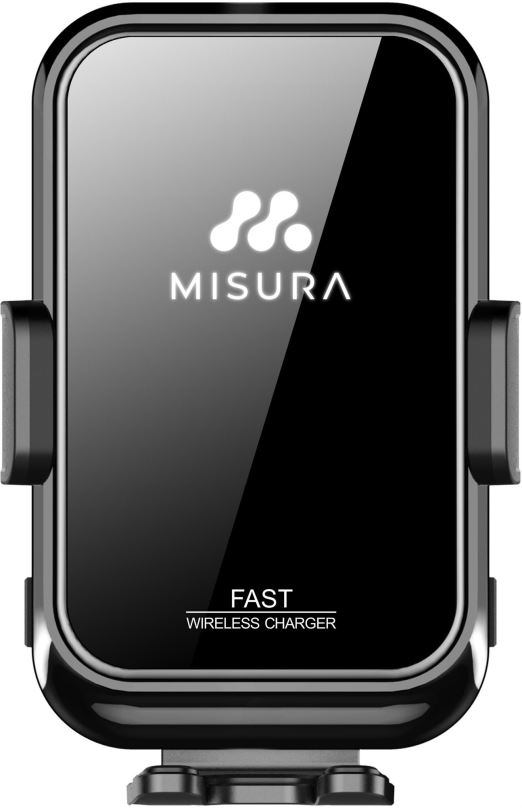 Držák na mobilní telefon Misura MA04 - Držák mobilu do auta s bezdrátovým QI.03 nabíjením BLACK