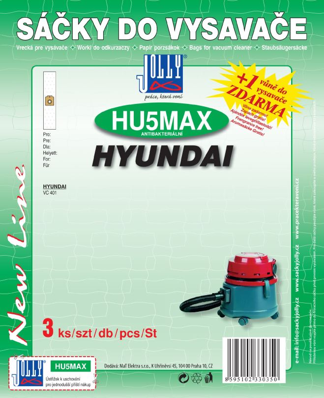 Sáčky do vysavače Sáčky do vysavače HU5 MAX - textilní