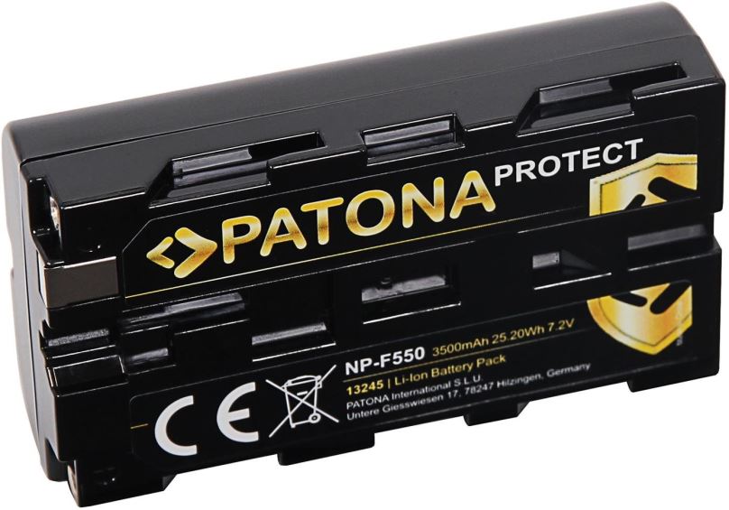 Baterie pro fotoaparát PATONA pro Sony NP-F550 3500mAh Li-Ion 7,2V Protect