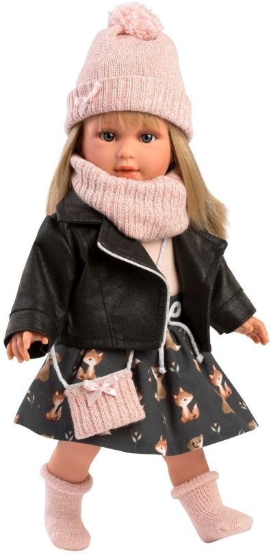 Panenka Llorens 54040 Carla - realistická panenka s měkkým látkovým tělem  - 40 cm