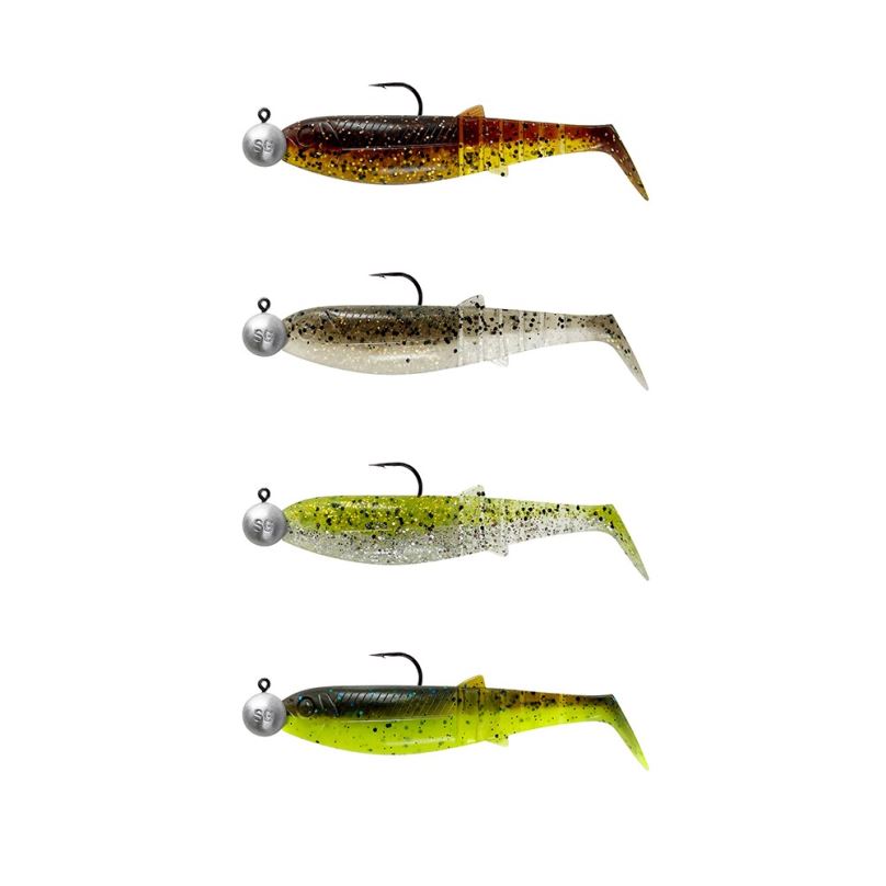 Savage Gear Gumová nástraha Cannibal Shad 12,5cm 20g Clear Water Mix 4+4ks