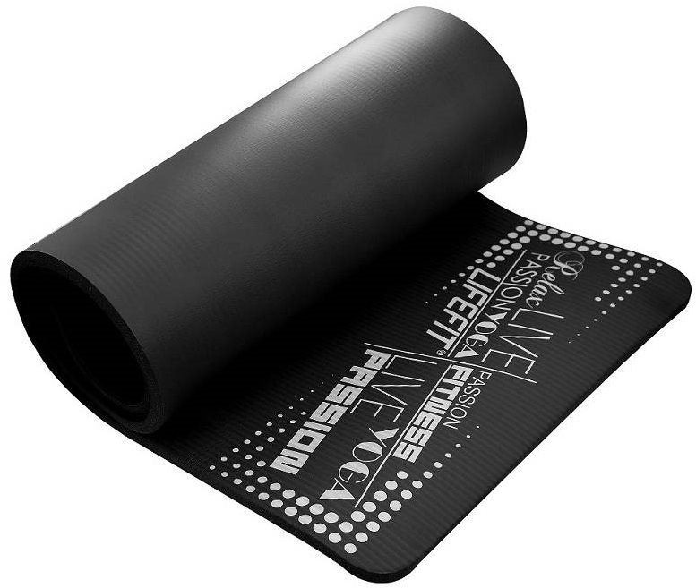 Podložka na cvičení Lifefit Yoga Mat Exkluziv plus černá