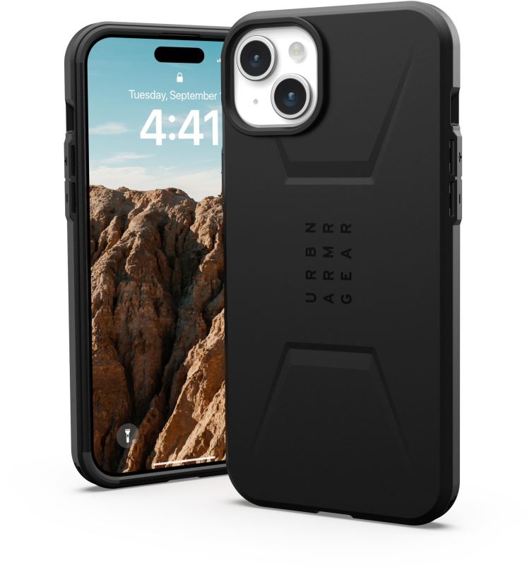 Kryt na mobil UAG Civilian MagSafe Black iPhone 15 Plus