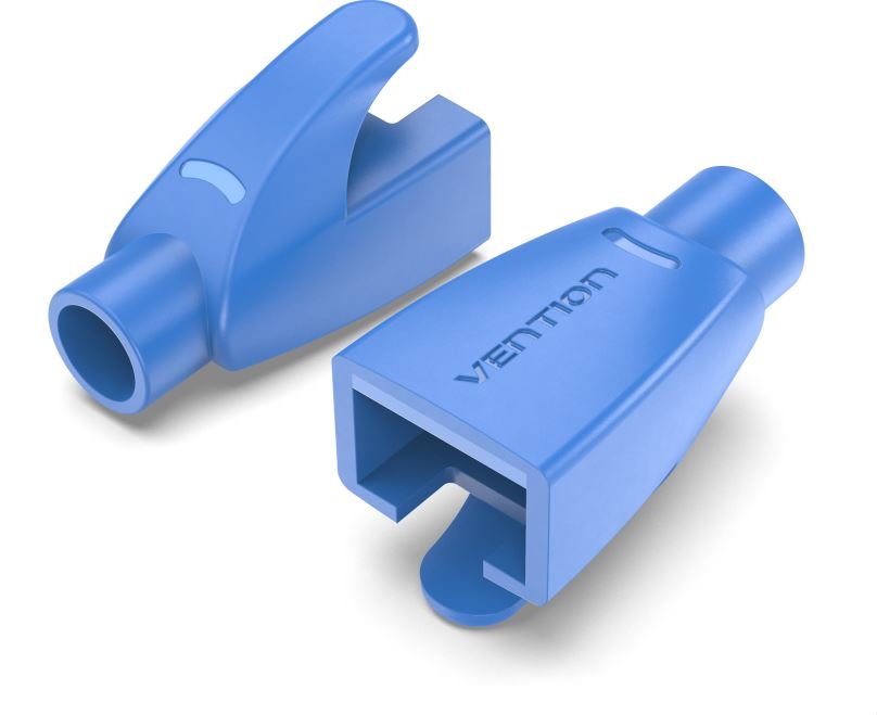 Krytka konektoru Vention RJ45 Strain Relief Boots Blue PVC Type 100 Pack