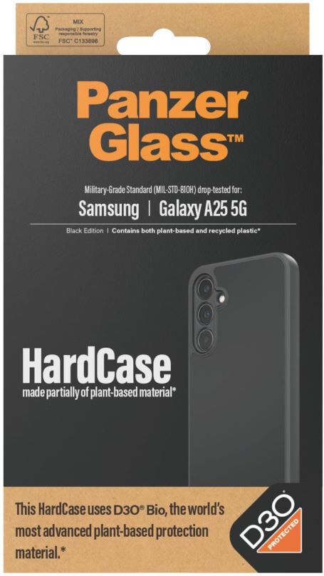 Kryt na mobil PanzerGlass HardCase D30 Samsung Galaxy A25 5G (Black edition)