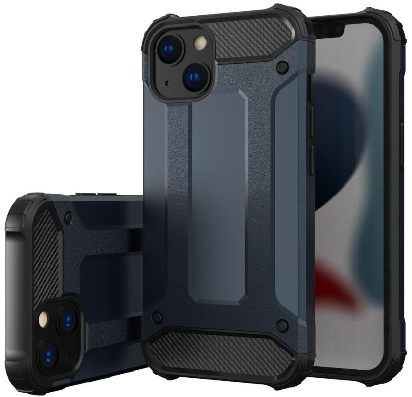 Kryt na mobil Hybrid Armor plastový kryt na iPhone 13 mini, modrý