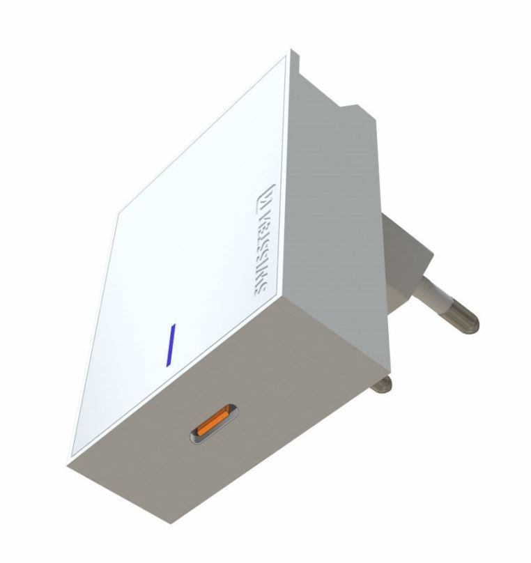 Nabíječka do sítě Swissten síťový adaptér USB-C 45W PD bílý