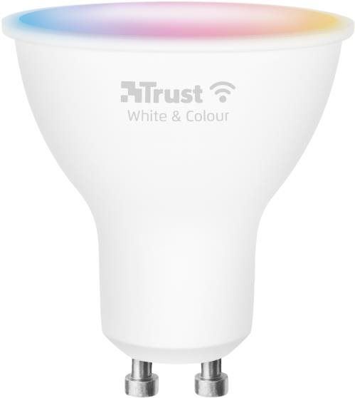 LED žárovka Trust Smart WiFi LED RGB&white ambience Spot GU10 - barevná
