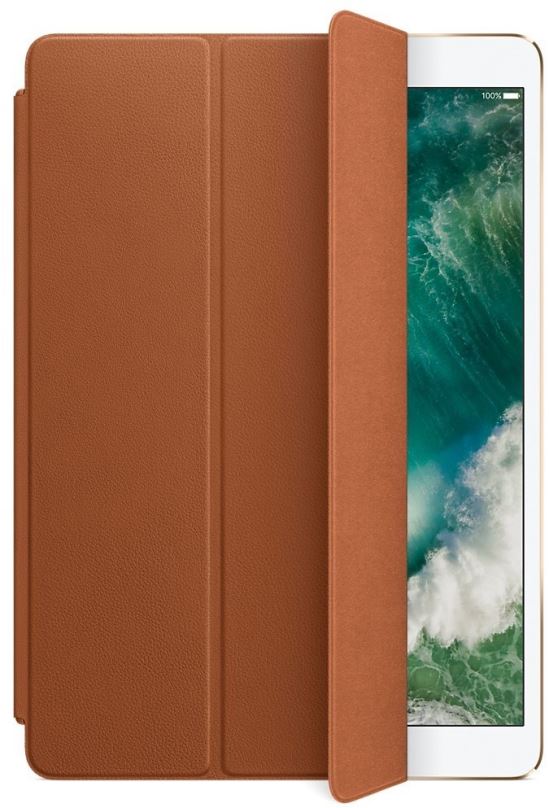 Pouzdro na tablet Apple Leather Smart Cover iPad 10.2" 2019 a iPad Air 10.5" Saddle Brown