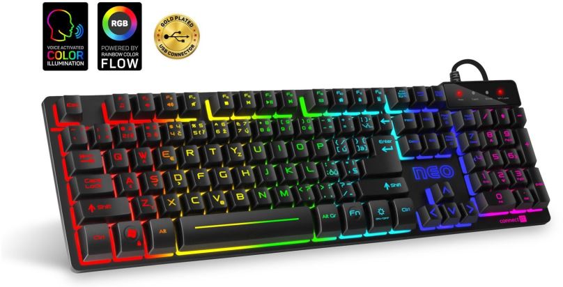 Herní klávesnice CONNECT IT Neo Pro Gaming Keyboard black - CZ/SK