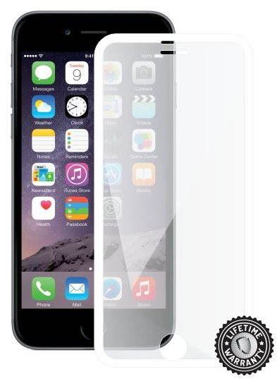 Ochranné sklo ScreenShield Tempered Glass Apple iPhone 6 a iPhone 6S bílé