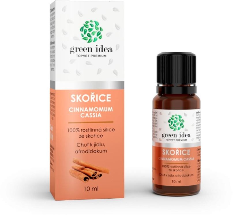 Esenciální olej GREEN-IDEA Skořice - 100% silice 10ml