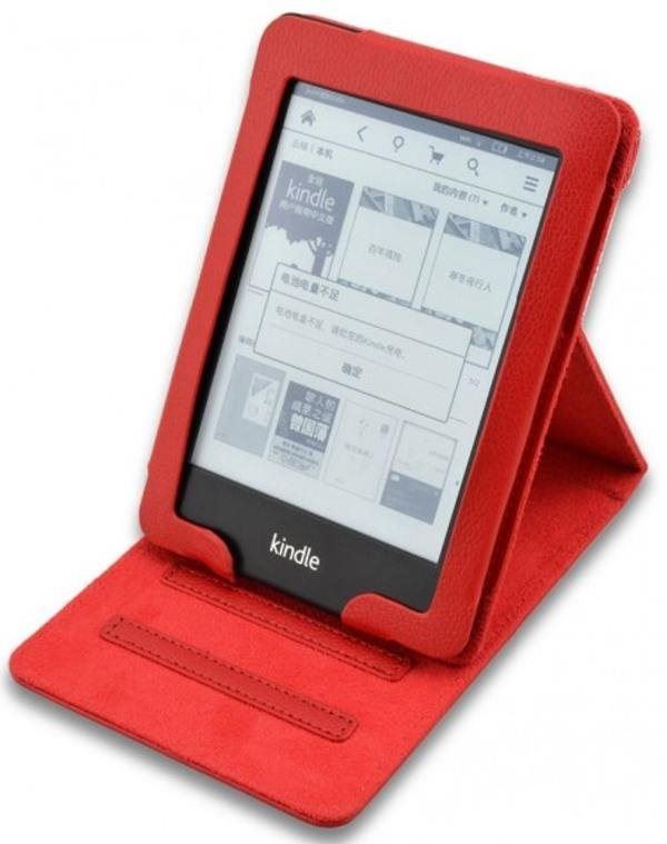 Pouzdro na čtečku knih Shield Pro SCA04 Amazon Kindle Paperwhite 1,2,3,4 - stojánek, pouzdro červené